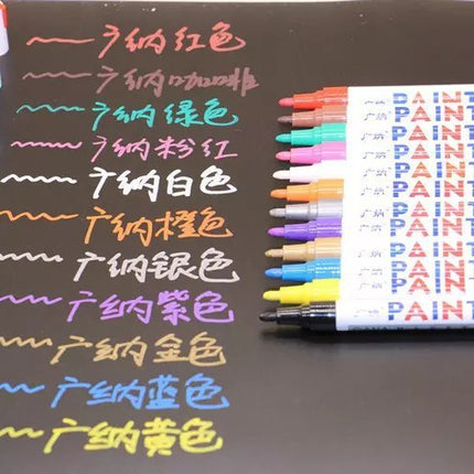 Colorful Waterproof Pen Car Tyre Tire Tread CD Metal Permanent Paint