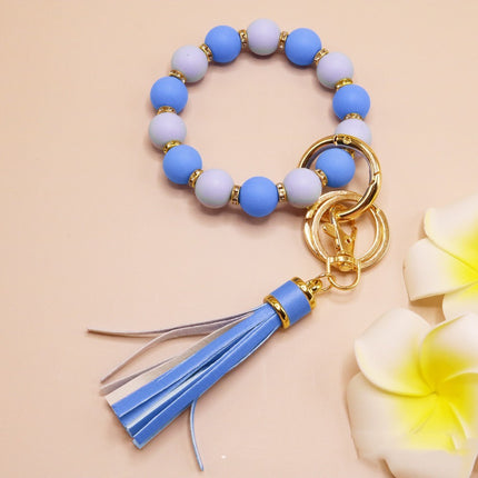 Silicone Beads Key Pendants Bracelet