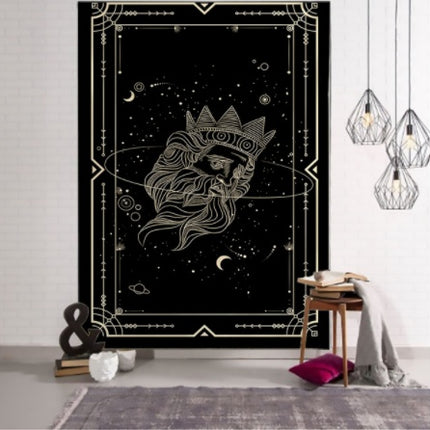 Witchcraft Tarot Tapestry Wall Hanging Black