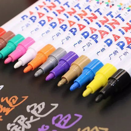 Colorful Waterproof Pen Car Tyre Tire Tread CD Metal Permanent Paint