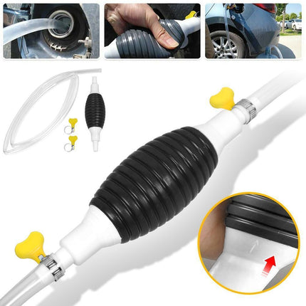 Car Manual Siphon Fuel Gas Transfer Oil Liquid Hand Air