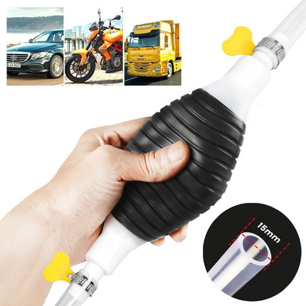 Car Manual Siphon Fuel Gas Transfer Oil Liquid Hand Air