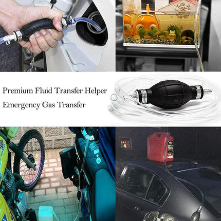 Car Manual Siphon Fuel Gas Transfer Oil Liquid Hand Air
