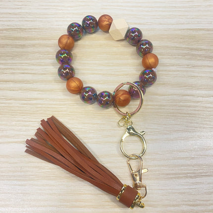 Silicone Beads Key Pendants Bracelet