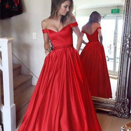 Women's Fashion Solid Color Party Dresses