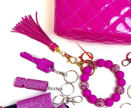 Silicone Beads Key Pendants Bracelet