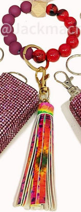 Silicone Beads Key Pendants Bracelet