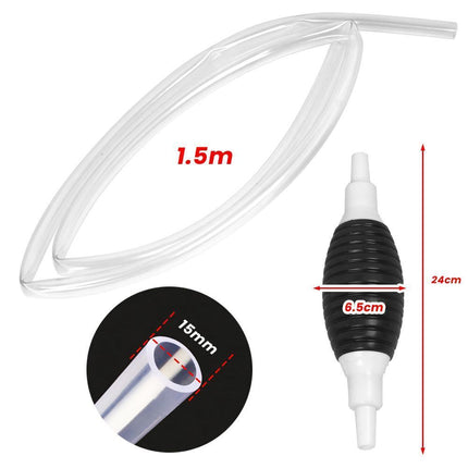 Car Manual Siphon Fuel Gas Transfer Oil Liquid Hand Air