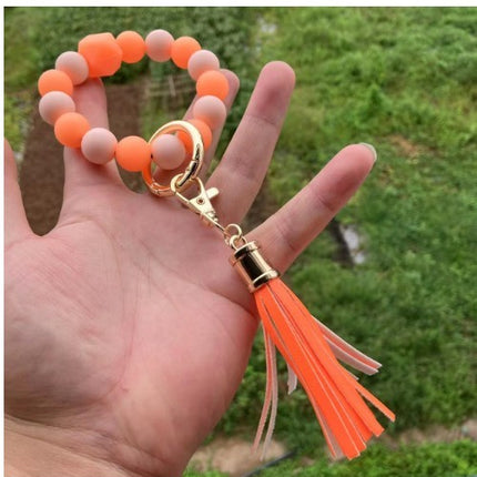 Silicone Beads Key Pendants Bracelet