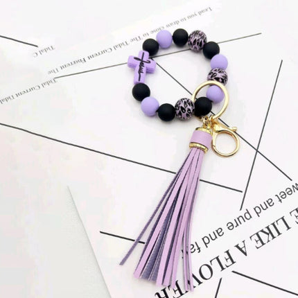 Silicone Beads Key Pendants Bracelet