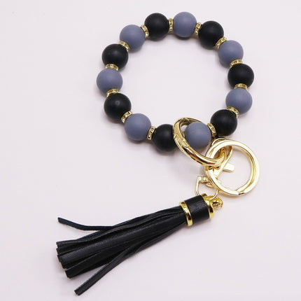 Silicone Beads Key Pendants Bracelet