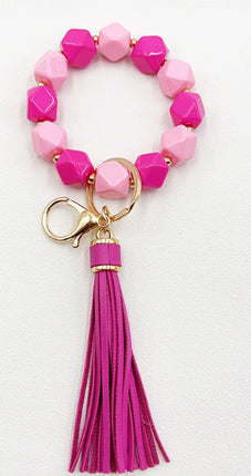 Silicone Beads Key Pendants Bracelet