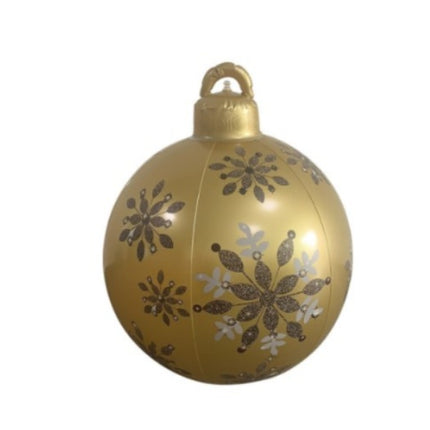Christmas Ornament Ball Outdoor Pvc 60CM Inflatable Decorated Ball PVC Giant Big Large Balls Xmas Tree Decorations Toy Ball