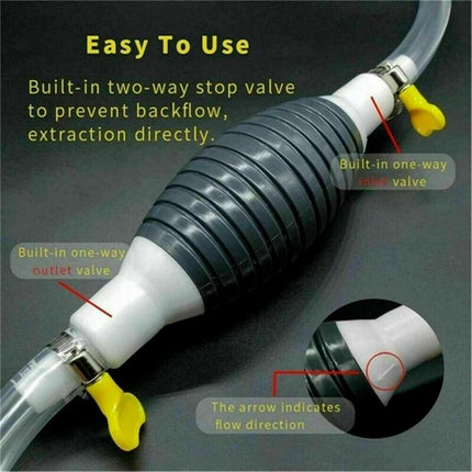 Car Manual Siphon Fuel Gas Transfer Oil Liquid Hand Air