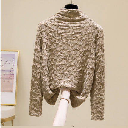 Thickened Half-high Collar Bottoming Shirt For Women