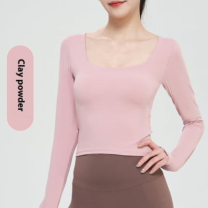Autumn And Winter Nude Feel Yoga Clothing Top