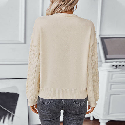 Women's Retro Loose Long-sleeved Sweater Top