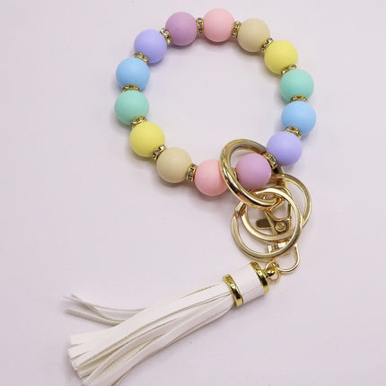 Silicone Beads Key Pendants Bracelet