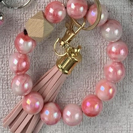 Silicone Beads Key Pendants Bracelet