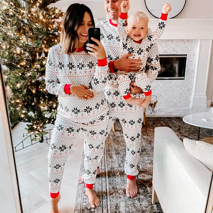 European And American Christmas Parent-child Wear Homewear Suits Pajamas
