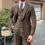 Brown / Suit M vest M pants 29