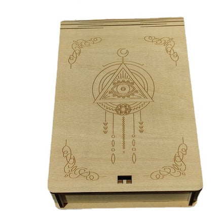 Wooden Tarot Storage Box Decoration Density Board