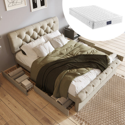 Doppelbett Aus Metall Und Holz