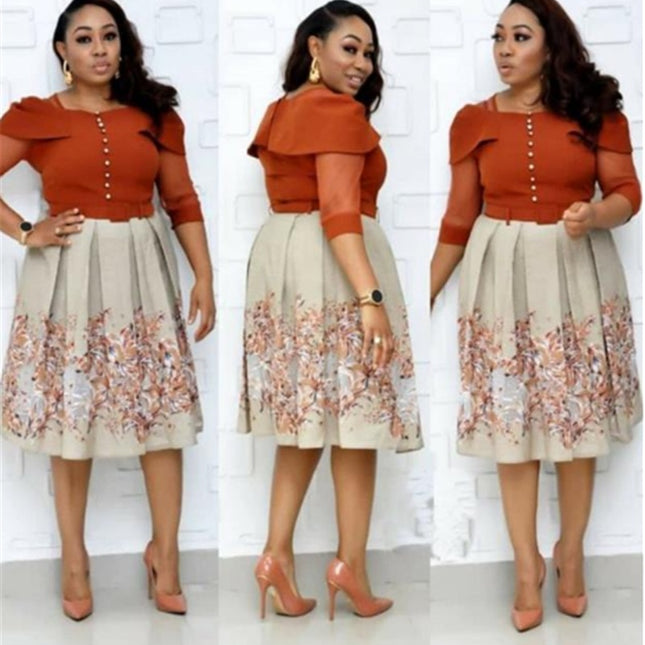 African Women Fashion Dress Ladies Big Size Dresses