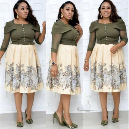 African Women Fashion Dress Ladies Big Size Dresses