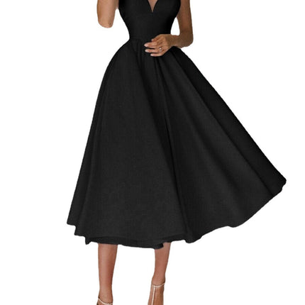 Sexy V-neck Suspender Dress Summer Fashion A-Line Long Dresses For Women