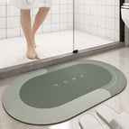 Green oval / 40x60cm
