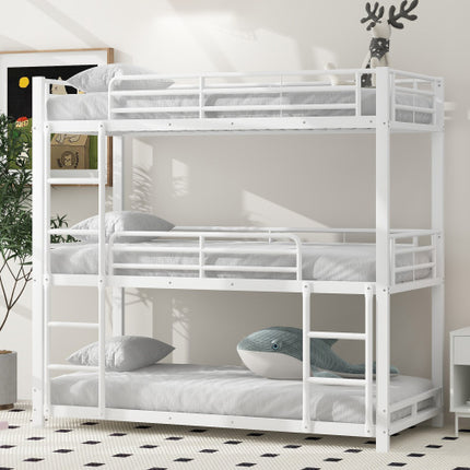 Triple Bunk Bed In Metal