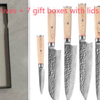 7knives and7giftboxeswithlids