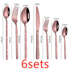 Rose Gold / 7PCS 6sets