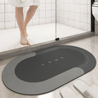Dark Grey oval / 40x60cm