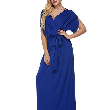 4XL Big Size Dress Elegant Women Long Dresses Summer Dresses