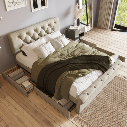 Doppelbett Aus Metall Und Holz