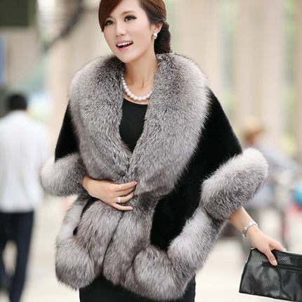 Women's Fur Talma Fur Warm Rabbit Fur Coat
