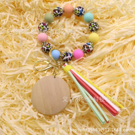 Silicone Beads Key Pendants Bracelet