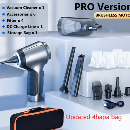 Car Mounted Brushless Handheld Inflatable  Vacuum Cleaner
