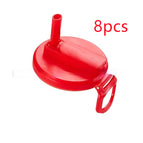 No LOGO / Red / 8PCS