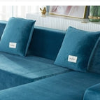 Lake blue two pillowcases / 45x45cm