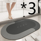 3pcs Dark Grey oval / 40x60cm