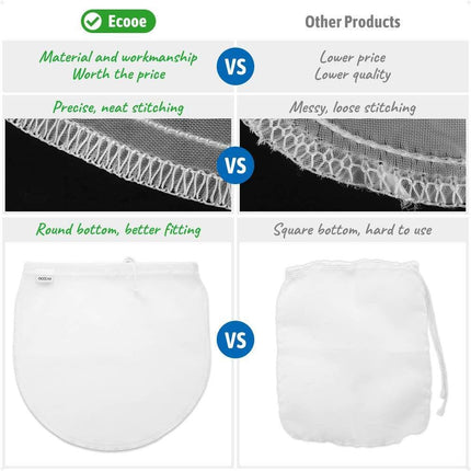 3 Nut Milk Bags For Vegan Nut Almond Milk Hazelnut Fine Mesh Straining Cloth