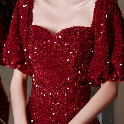 Toast Bridal Red Dresses Women Fishtail