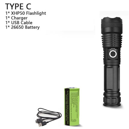XHP70.2 Powerful Usb Led Flashlight