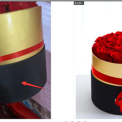 Eternal Roses In Box Preserved Real Rose Flowers With Box Set Valentines Day Gift Romantic Artificial Flowers