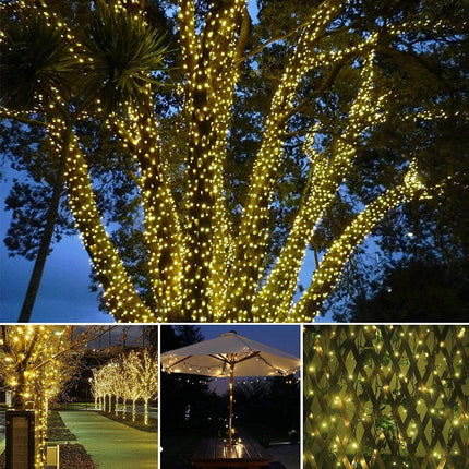 Solar Lichterkette Beleuchtung Kette 50- 200 LED Party Garten AuBen Deko