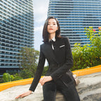 Black top and black pants / S