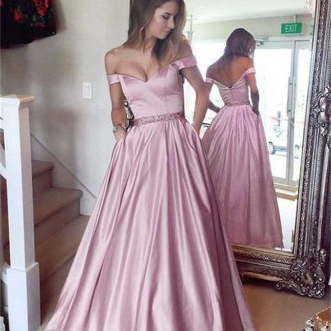 Women's Fashion Solid Color Party Dresses